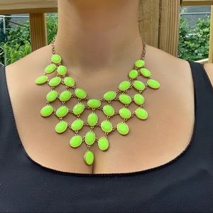 Neon yellow Statement Necklace